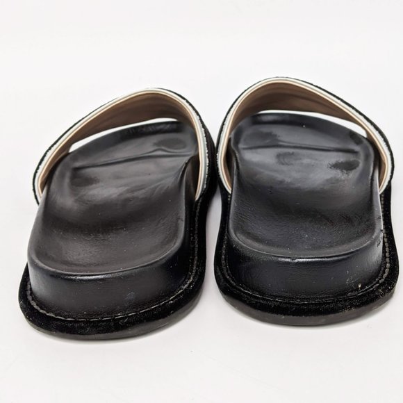 SOLD Fendi Zucca Black and White Zucca Slides - Picture 4 of 6